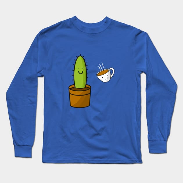 Coffee Break Design Long Sleeve T-Shirt by Halmoswi